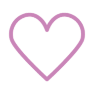 Illustration d'un coeur rose.