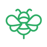 Illustration d'une abeille verte.